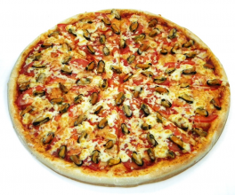 Изображение Пицца с Мидиями d 40см, вес 1кг 300гр