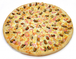 Изображение Пицца с морепродуктами d 40см, вес 1кг 200гр