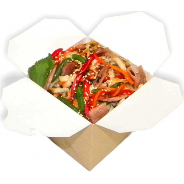 Удон со свининой терияки