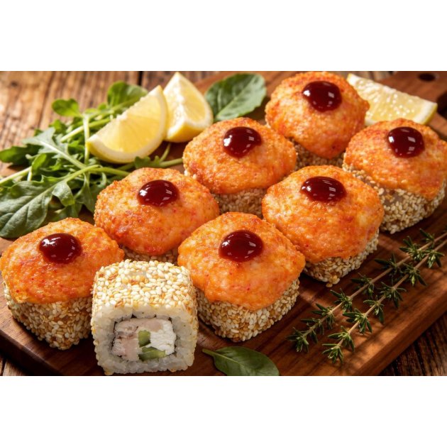 Спайс ролл с копчёной курочкой